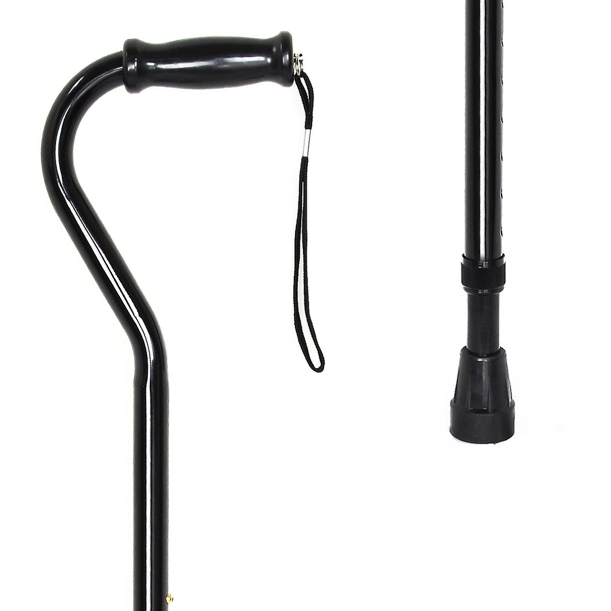 McKesson Heavy Duty Offset Handle Steel Cane - BeHope