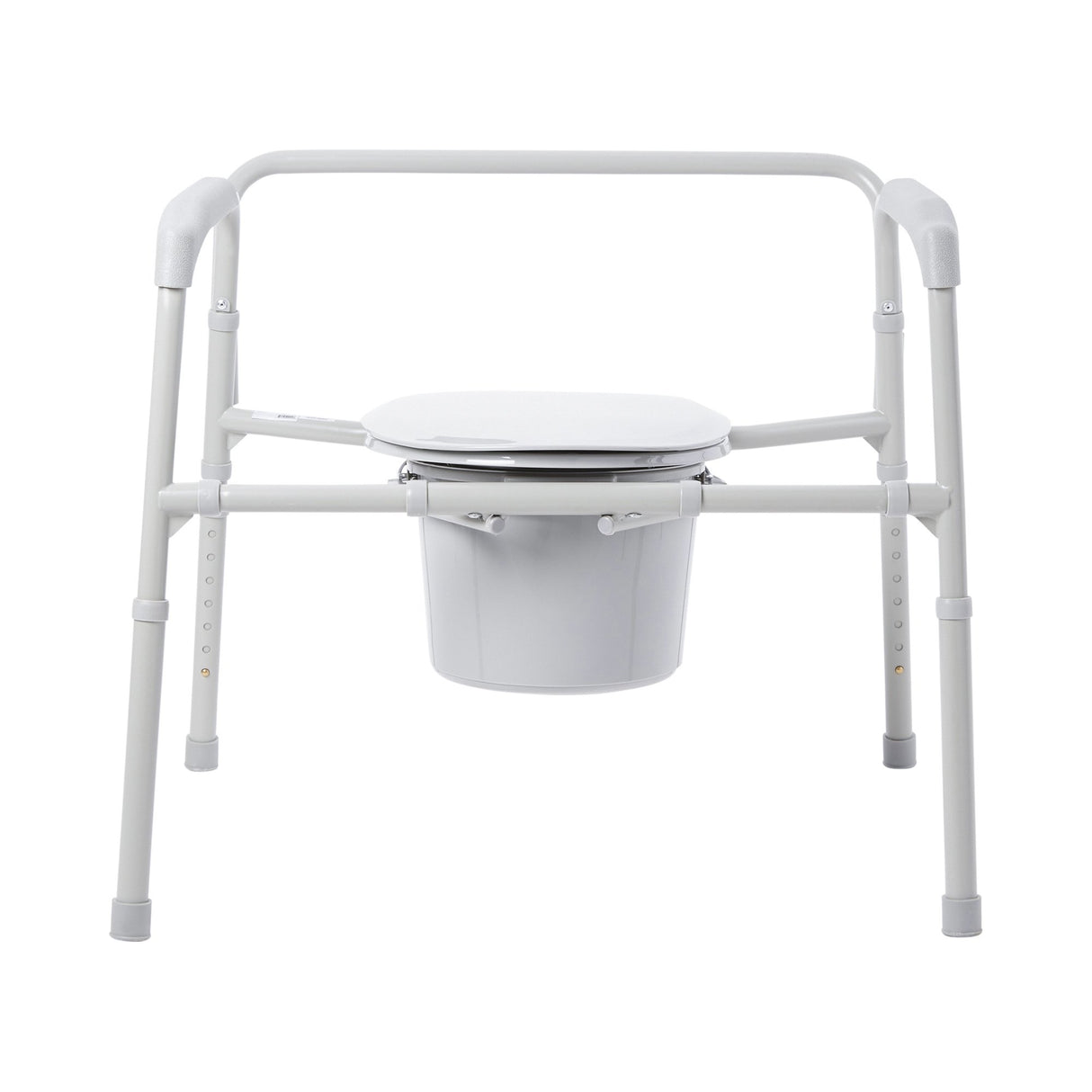3-in-1 Commode Chair McKesson Fixed Arms Steel Frame Back Bar 13-3/4 Inch Seat Width 650 lbs. Weight Capacity - BeHope