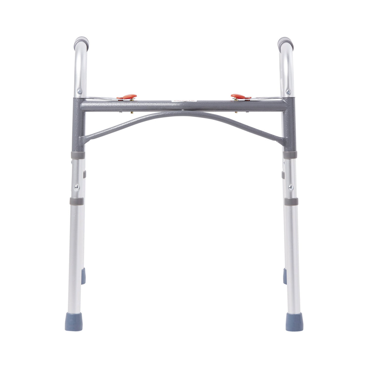 Dual Release Folding Walker Adjustable Height McKesson Aluminum Frame 350 lbs. Weight Capacity 25 to 32 Inch Height - BeHope