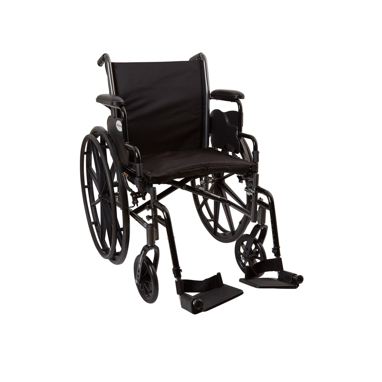 Wheelchair McKesson Lightweight Dual Axle Flip Back Desk Arms Swing Away Footrests - BeHope
