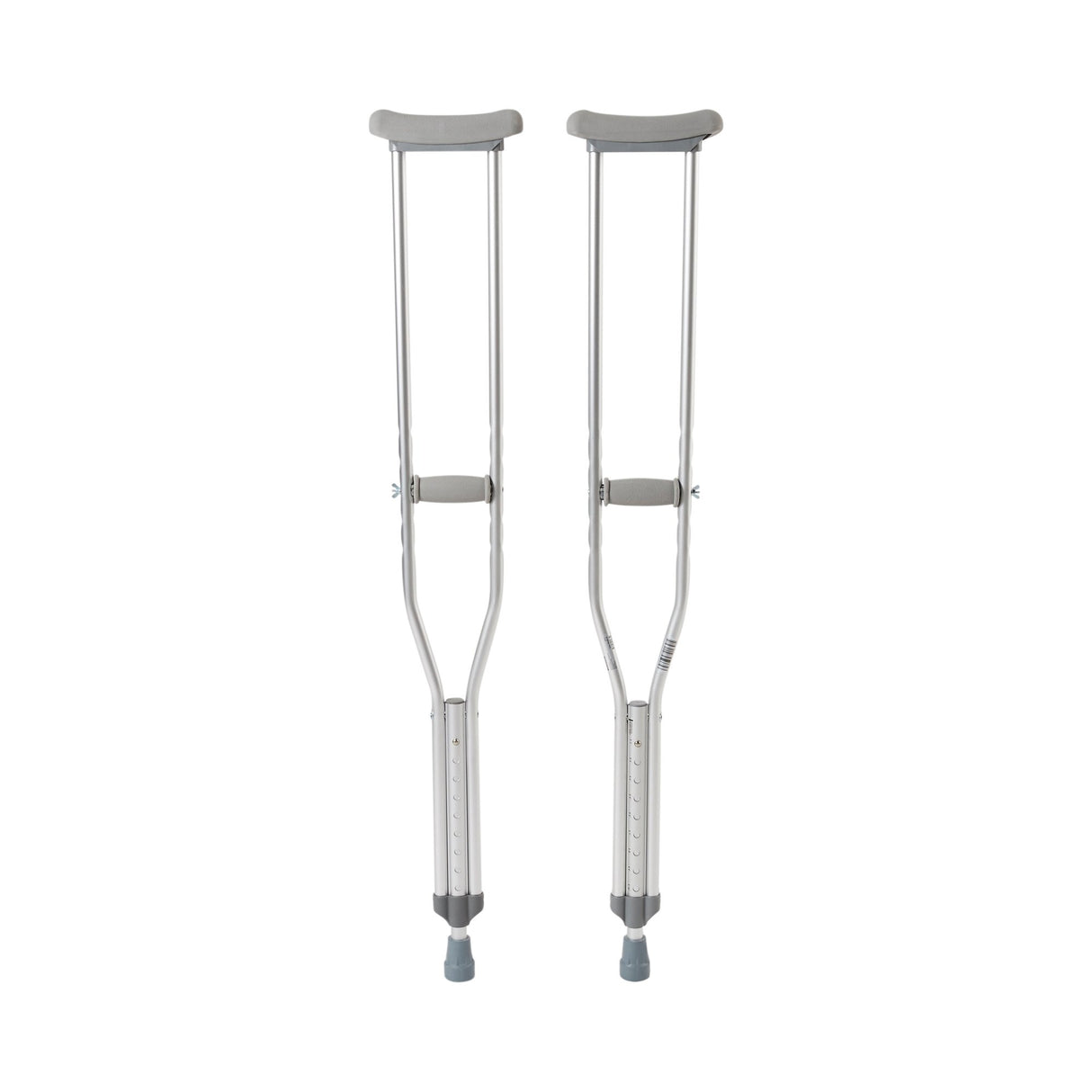 Underarm Crutches McKesson Adult 5 Foot 2 Inch to 5 Foot 10 Inch User Height Aluminum Frame 350 lbs. Weight Capacity - BeHope