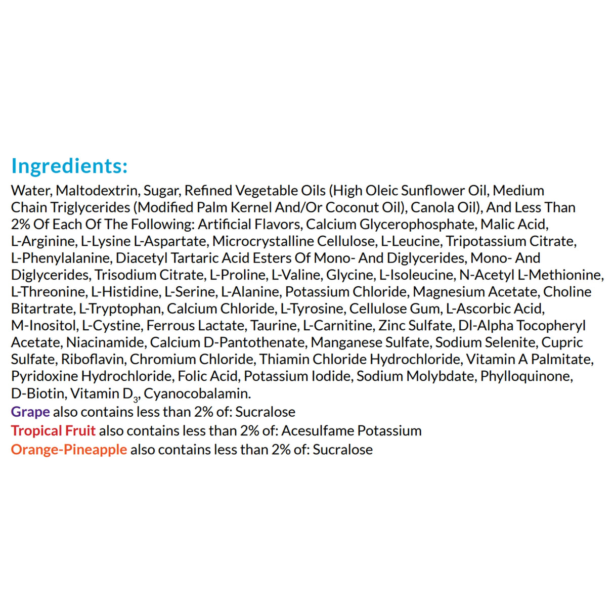 Pediatric Oral Supplement Neocate® Splash Liquid Amino Acid for Food Allergies - BeHope