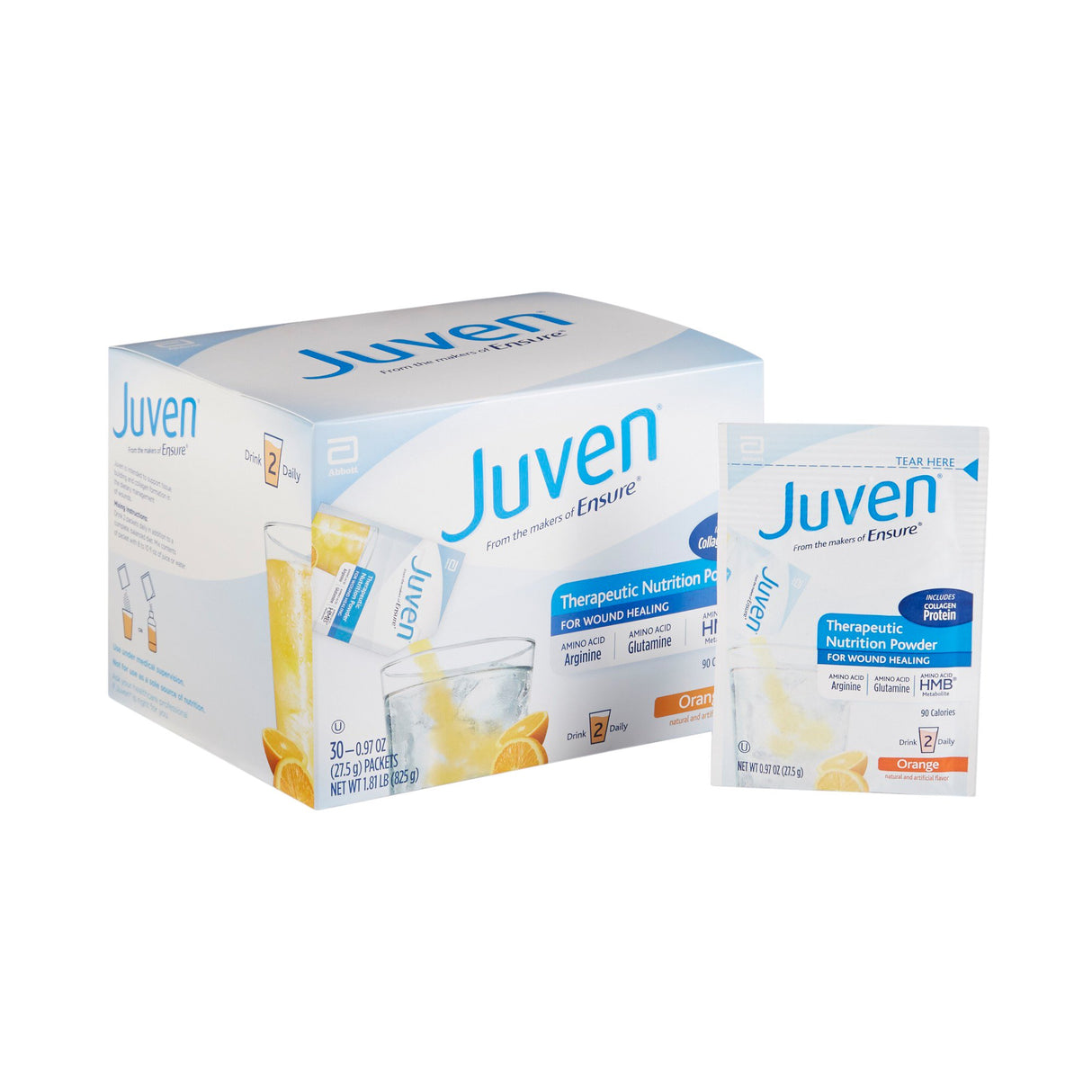 Oral Supplement Juven® Orange Flavor Powder 0.98 oz. Individual Packet - BeHope