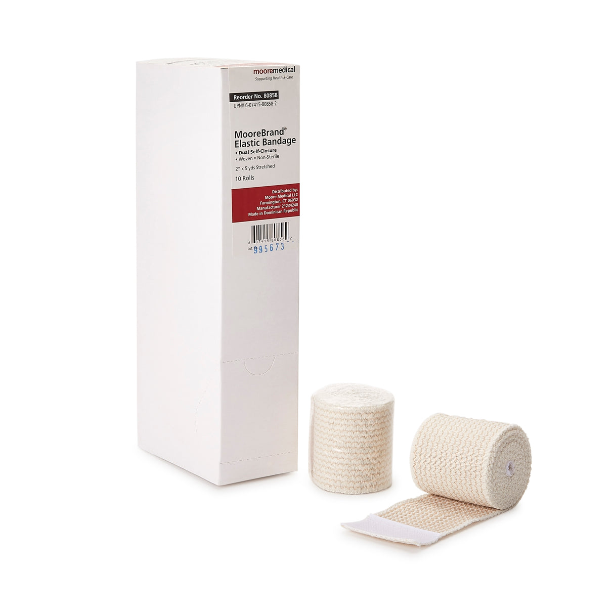 Elastic Bandage Mckesson Nonsterile Hook Loop Closure for Compression Support - BeHope
