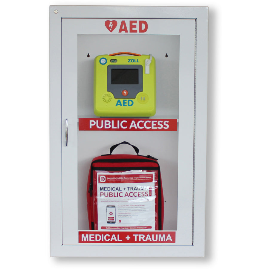 Medical Supply Cabinet Zoll Medical Wall Mount Plastic Without Drawers Without Shelves Without Lock - Behope