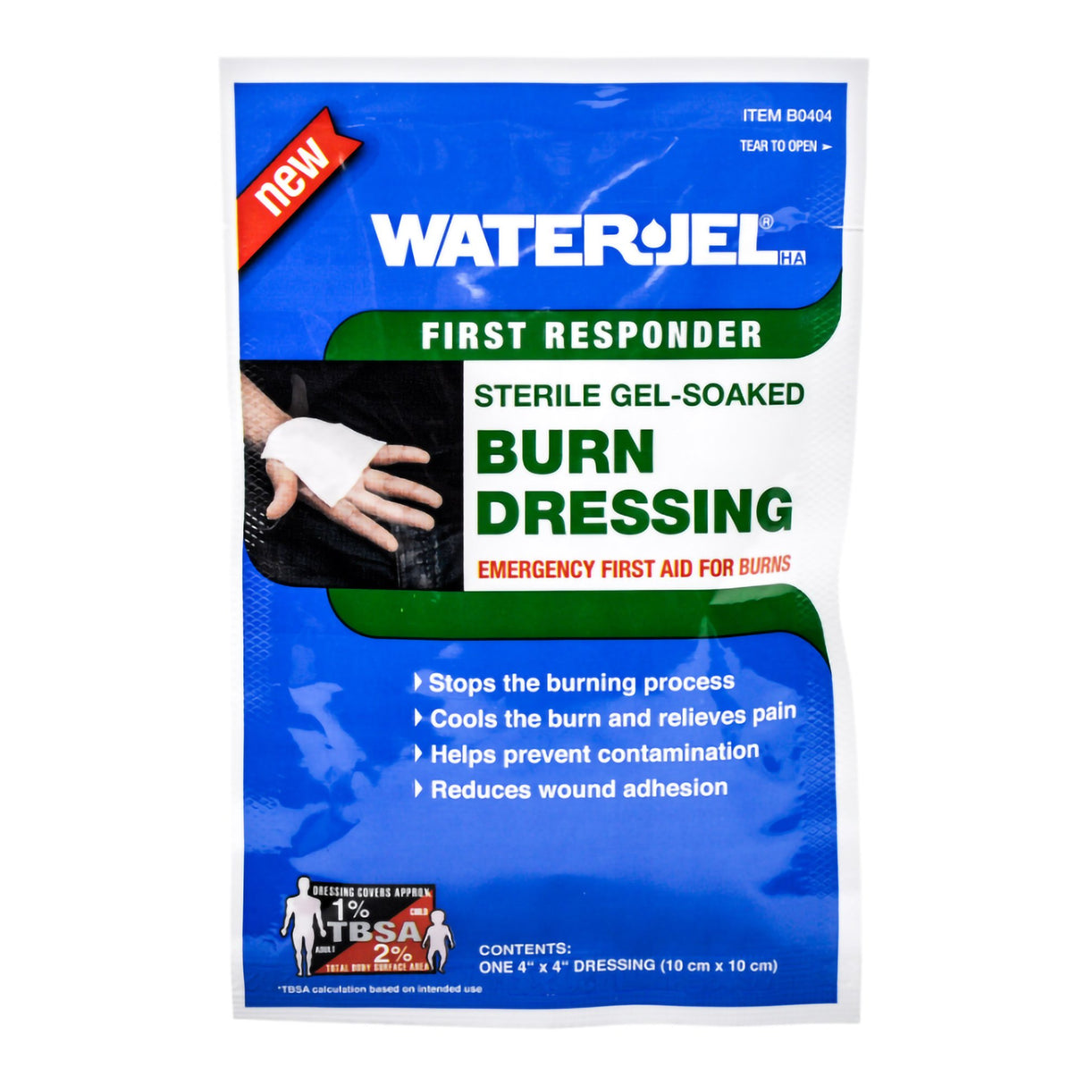 Hydrogel Burn Dressing Burn Stop® Sheet 4 X 4 Inch Sterile - BeHope
