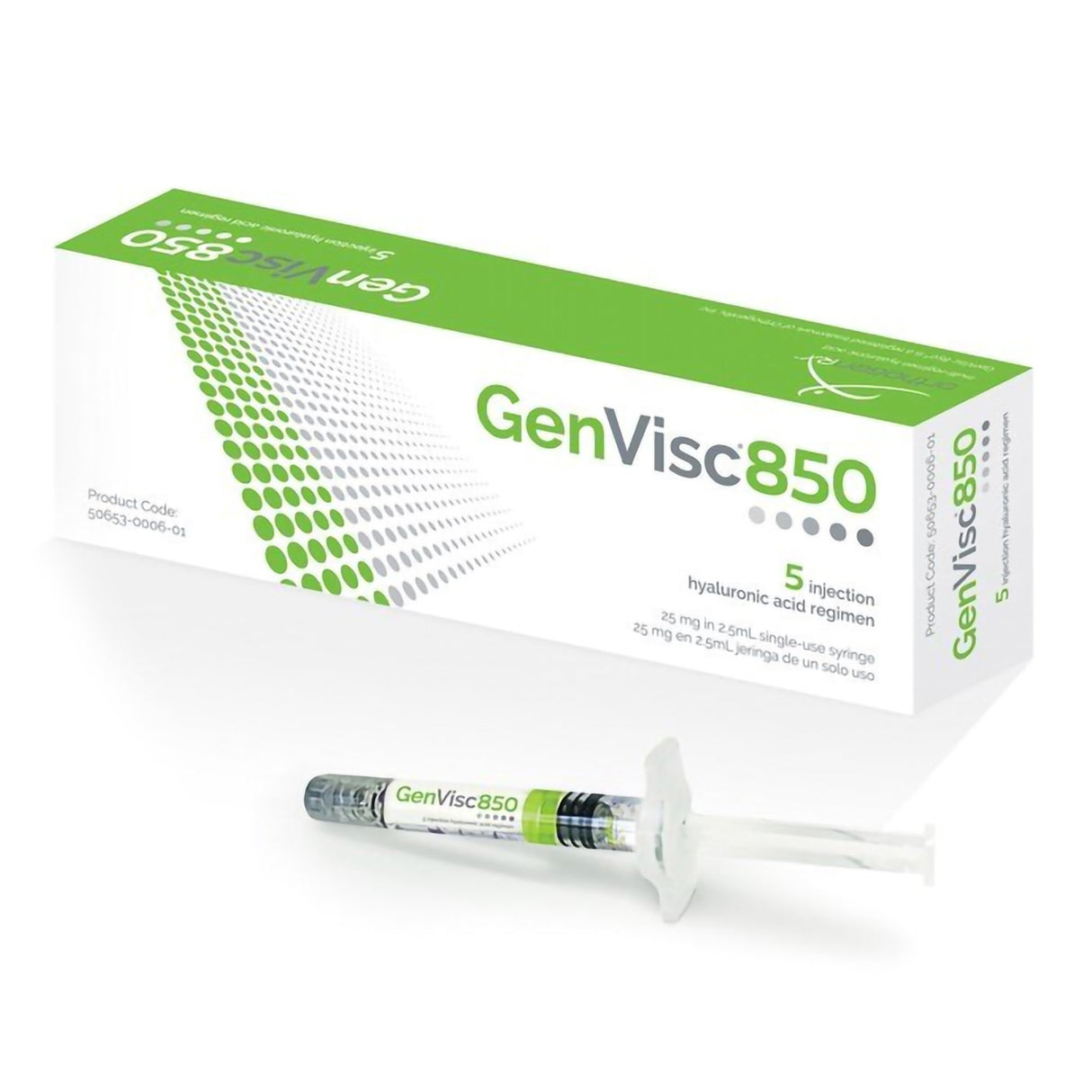 GenVisc 850® Sodium Hyaluronate 10 mg / mL Injection 2.5 mL - BeHope