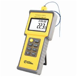 Digital Total-Range Thermometer with Alarm Fisher Scientific™ Traceable® Fahrenheit / Celsius -328° to +2498°F (-200° to +1370°C) Type K Thermocouple Probe Multiple Mounting Options Battery Operated - BeHope