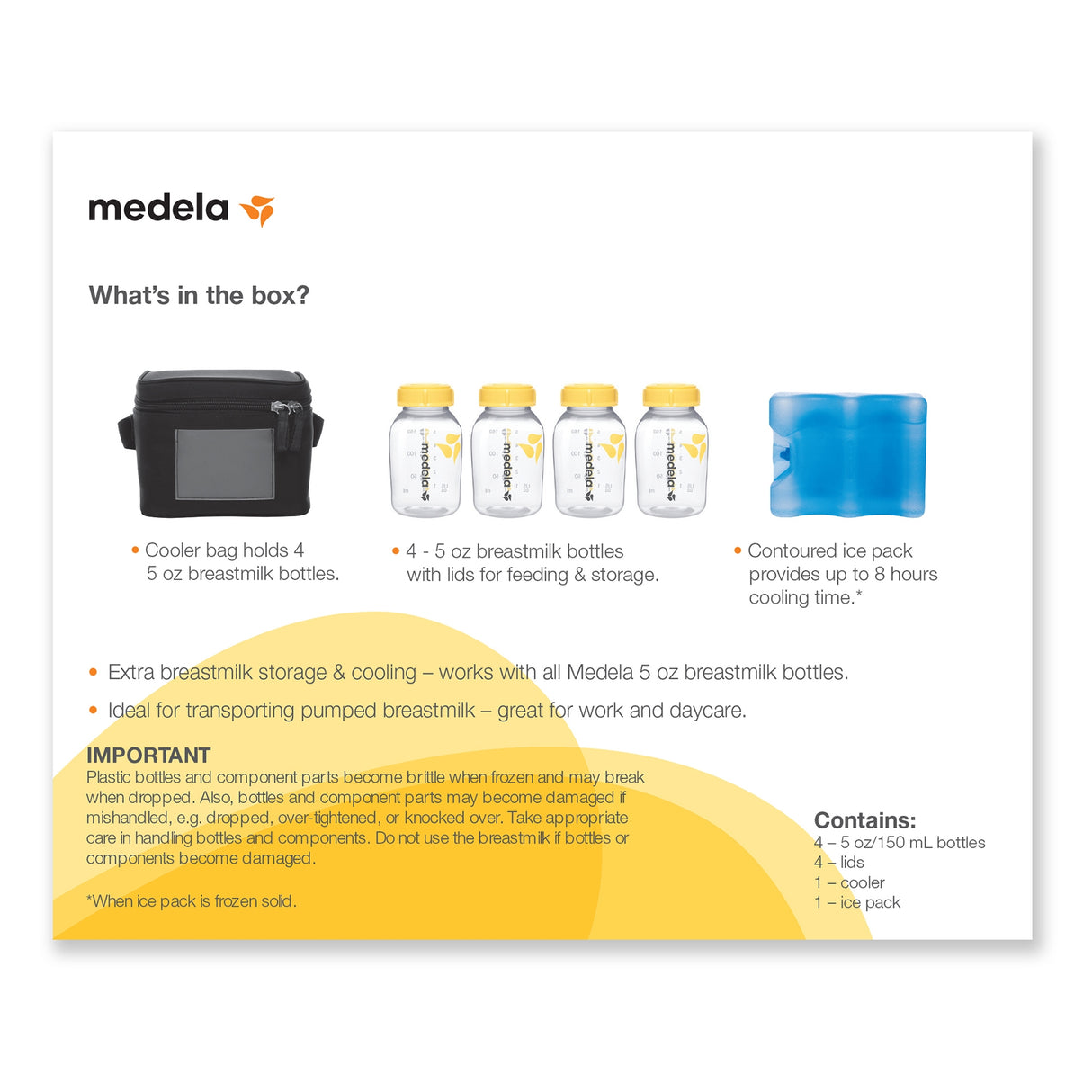 Breast Milk Cooler Set Medela For Medela Freestyle® and Pump In Style® Breast Pump Bags - BeHope