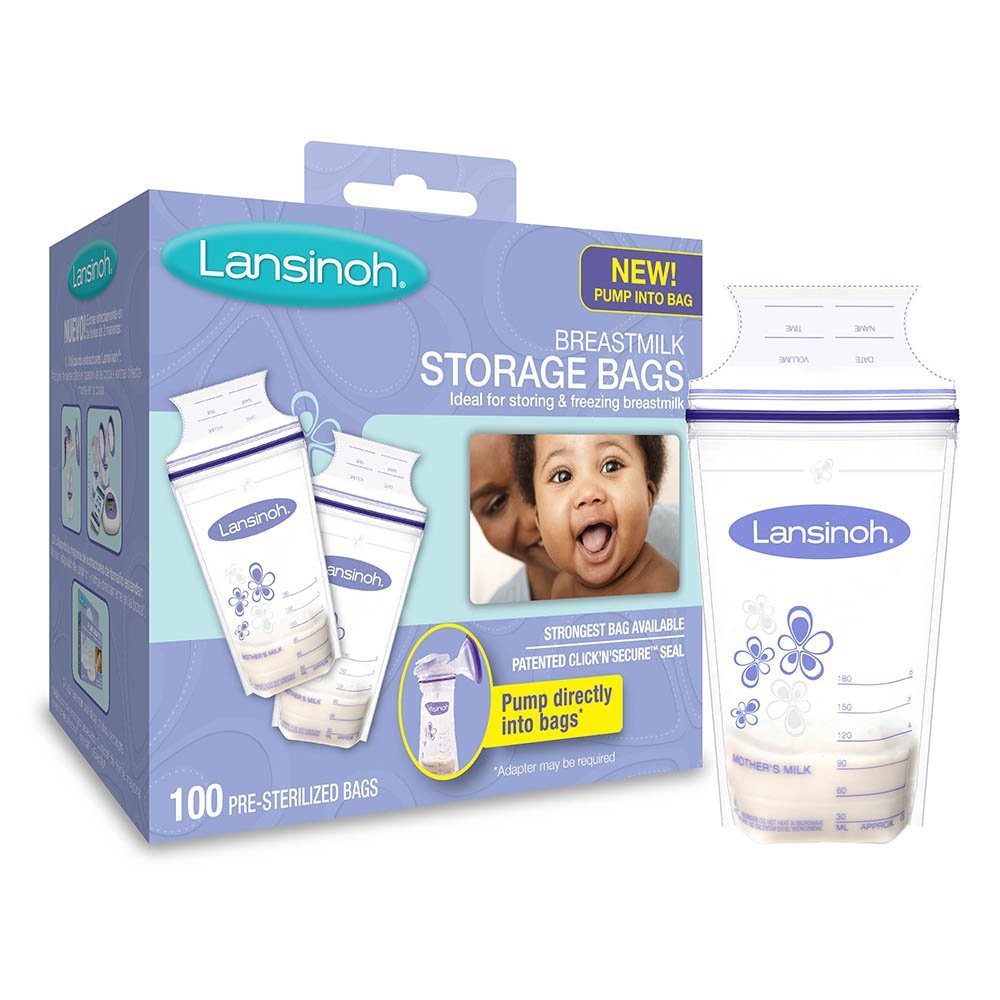 Breast Milk Storage Bag Lansinoh® 6 oz. Clear - BeHope