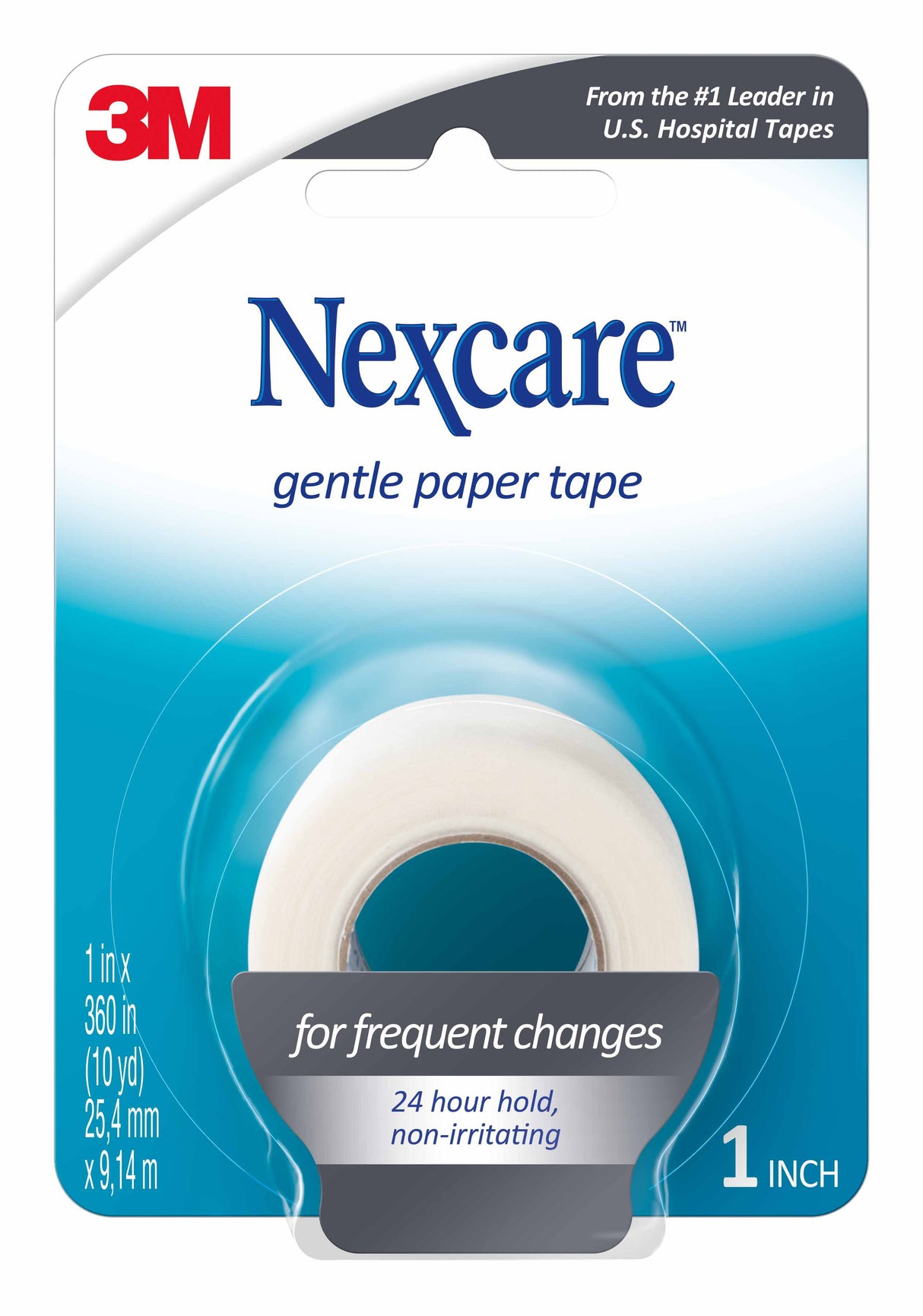 Medical Tape Nexcare™ Gentle White 1 Inch X 10 Yard Paper NonSterile - BeHope