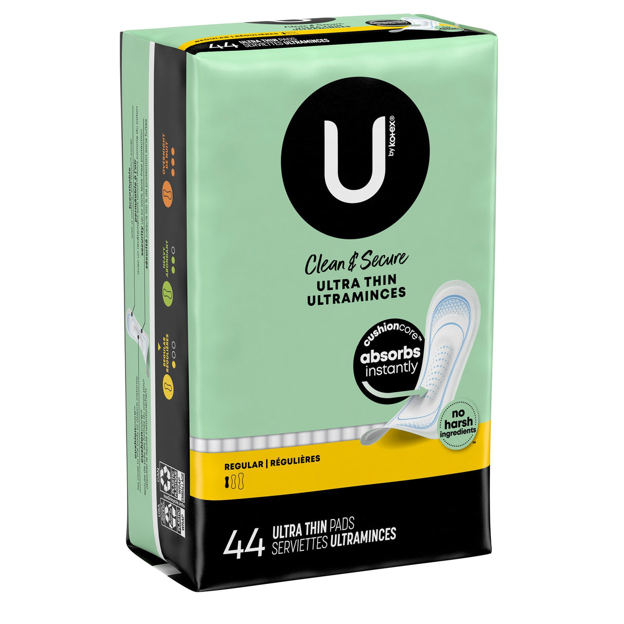 Feminine Pad U by Kotex® Ultra Thin Regular Absorbency - BeHope