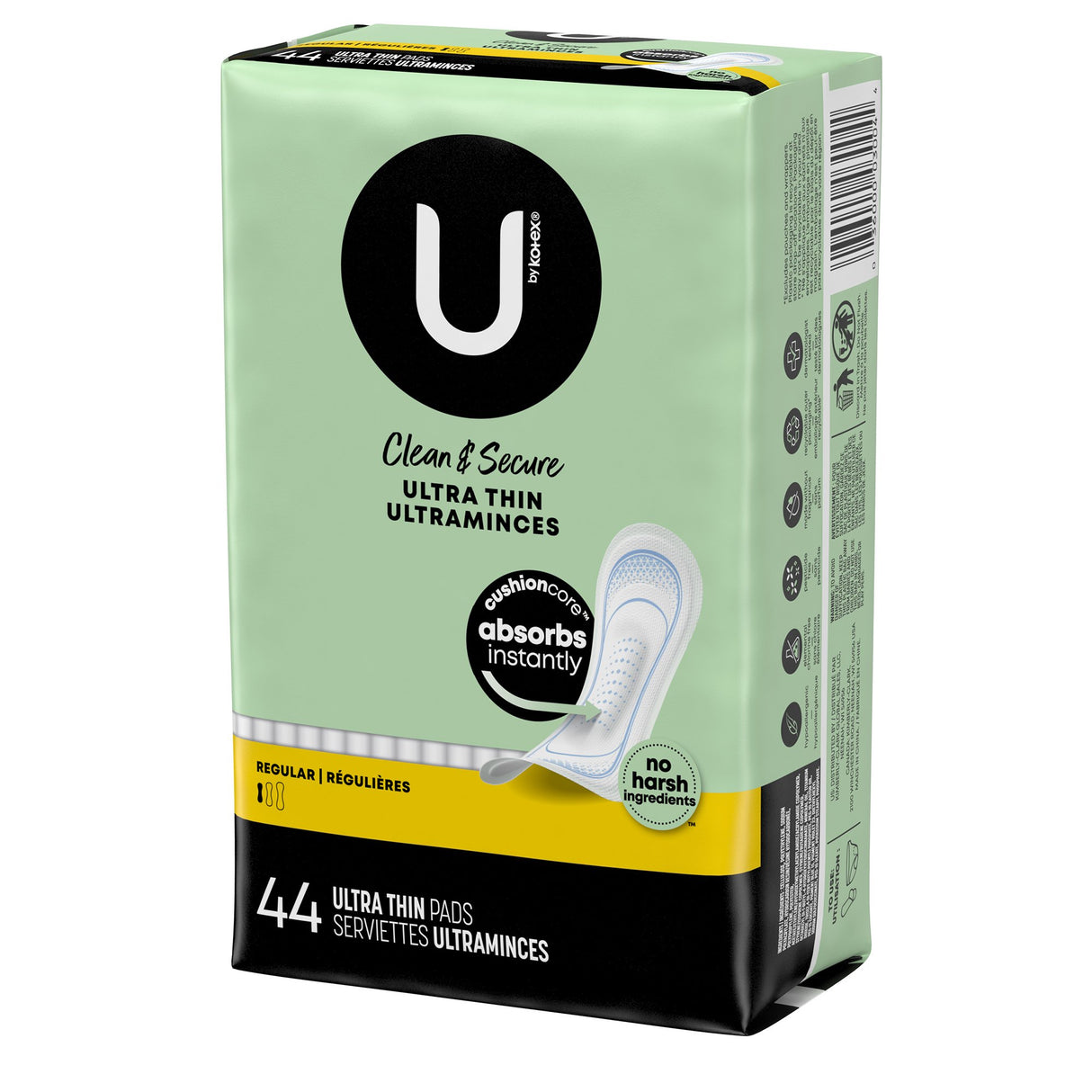 Feminine Pad U by Kotex® Ultra Thin Regular Absorbency - BeHope