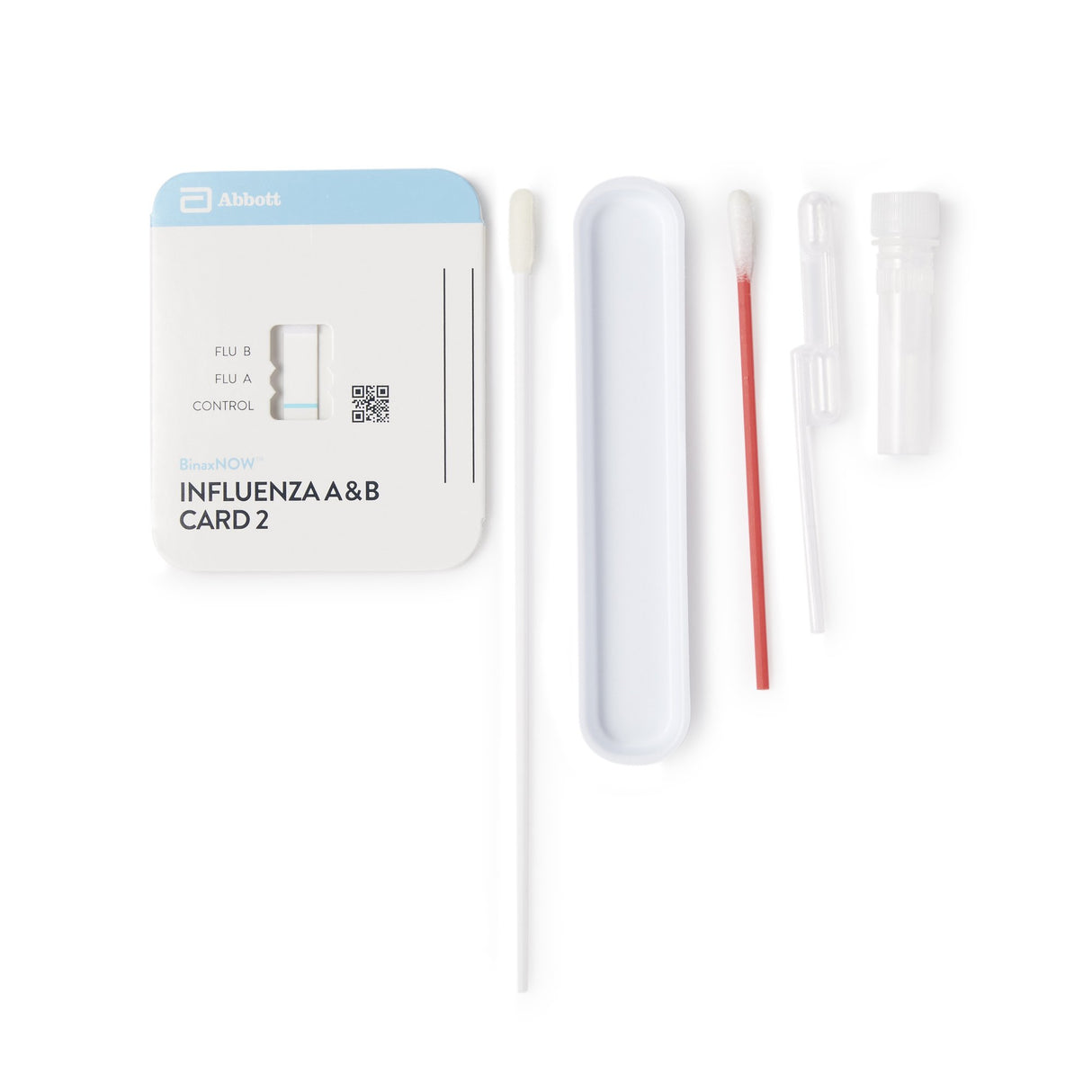 Respiratory Test Kit BinaxNOW® Influenza A&B Card 2 With Alere™ Reader Interpretation Influenza A + B 22 Tests CLIA Waived - BeHope
