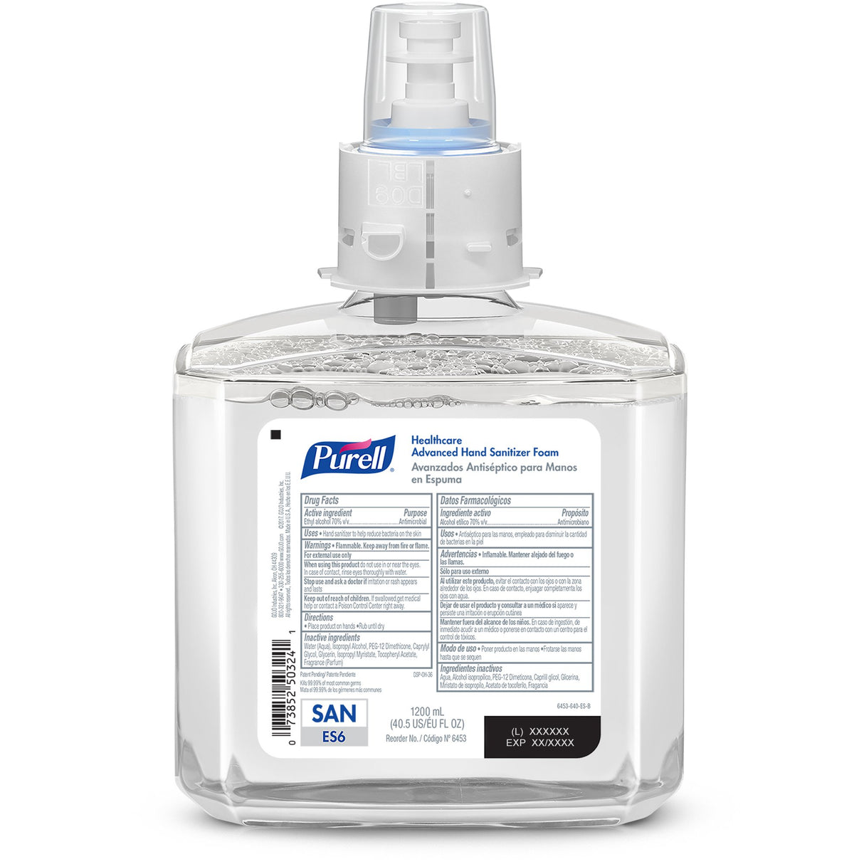 Hand Sanitizer Purell® Healthcare Advanced 1,200 mL Ethyl Alcohol Foaming Dispenser Refill Bottle - BeHope