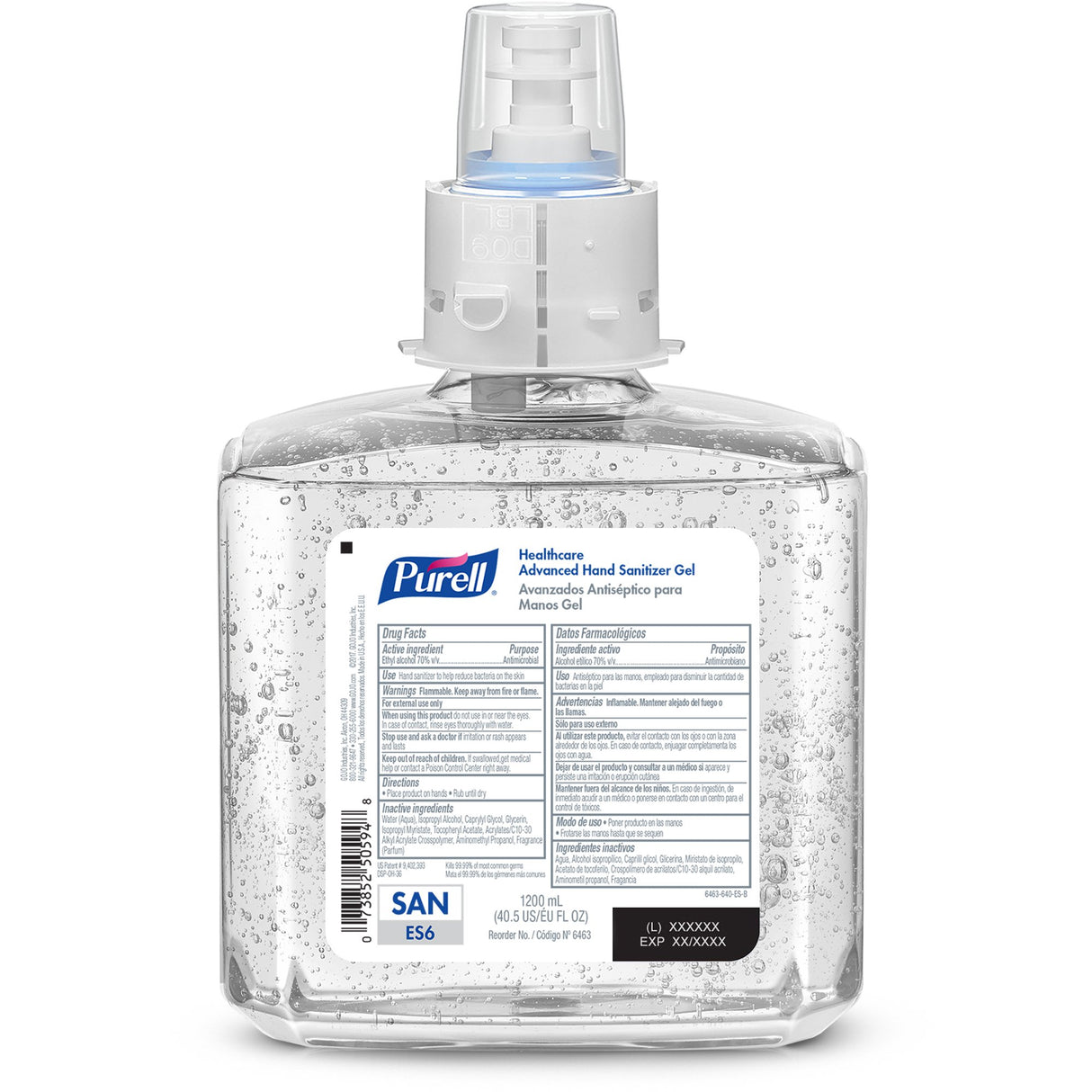 Hand Sanitizer Purell® Healthcare Advanced 1,200 mL Ethyl Alcohol Gel Dispenser Refill Bottle - BeHope
