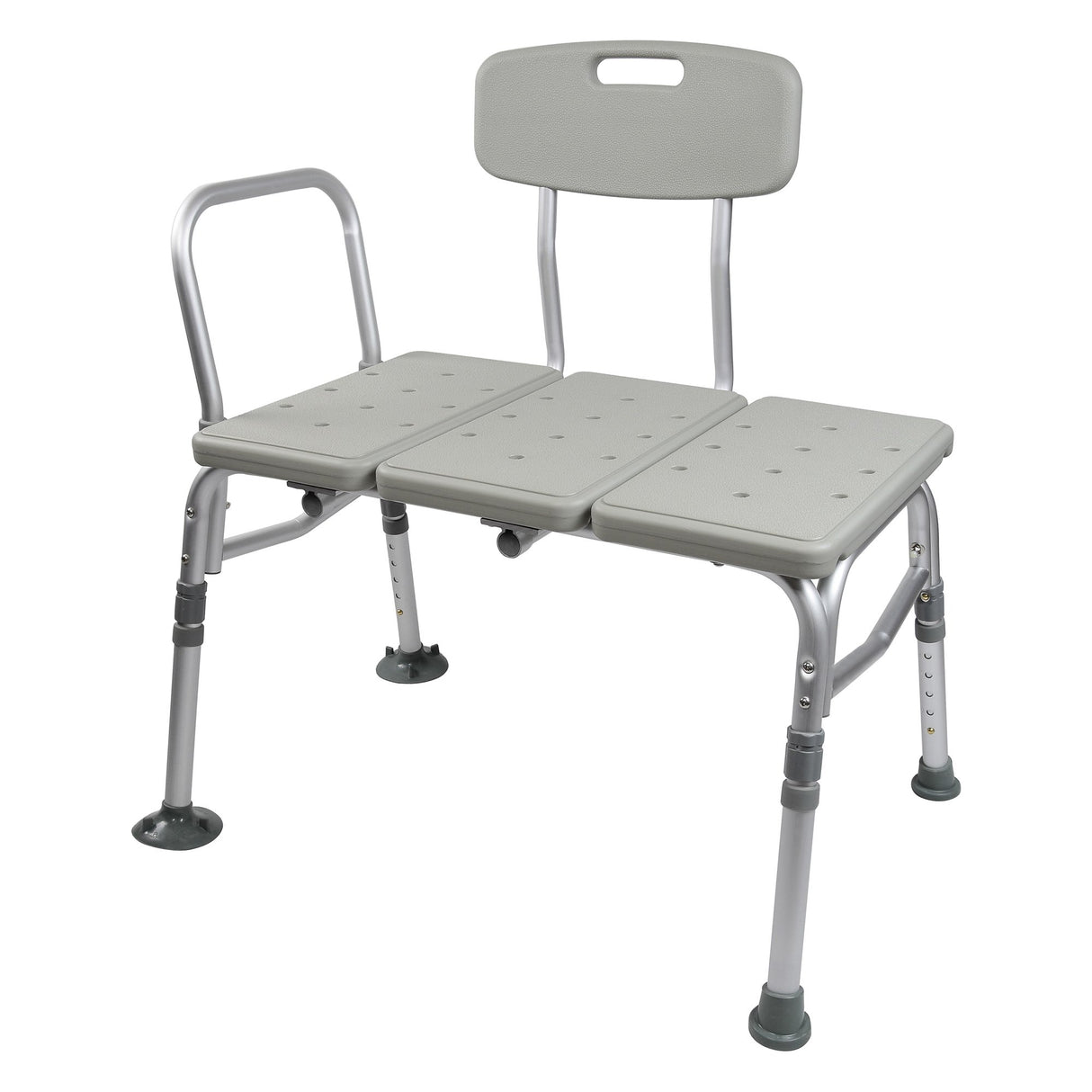 Mckesson Knocked Down Aluminum Bath Transfer Bench with Removable Arm Rail - BeHope