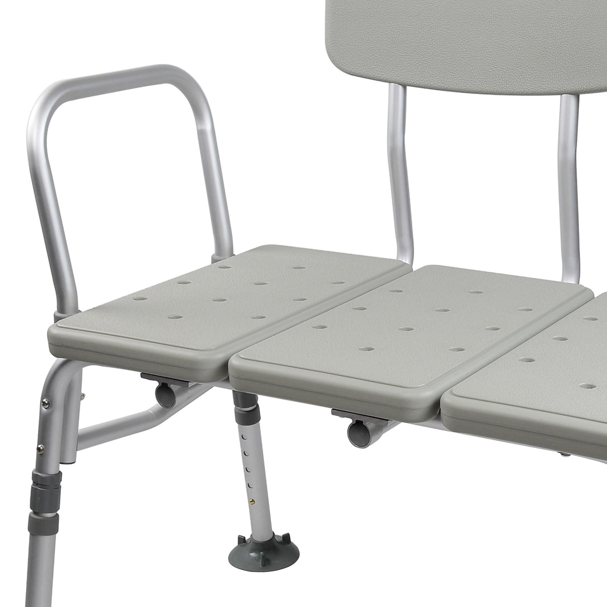 Mckesson Knocked Down Aluminum Bath Transfer Bench with Removable Arm Rail - BeHope