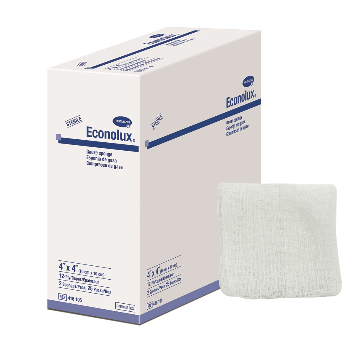 Gauze Sponge Econolux® Sterile for Optimal Wound Care - BeHope