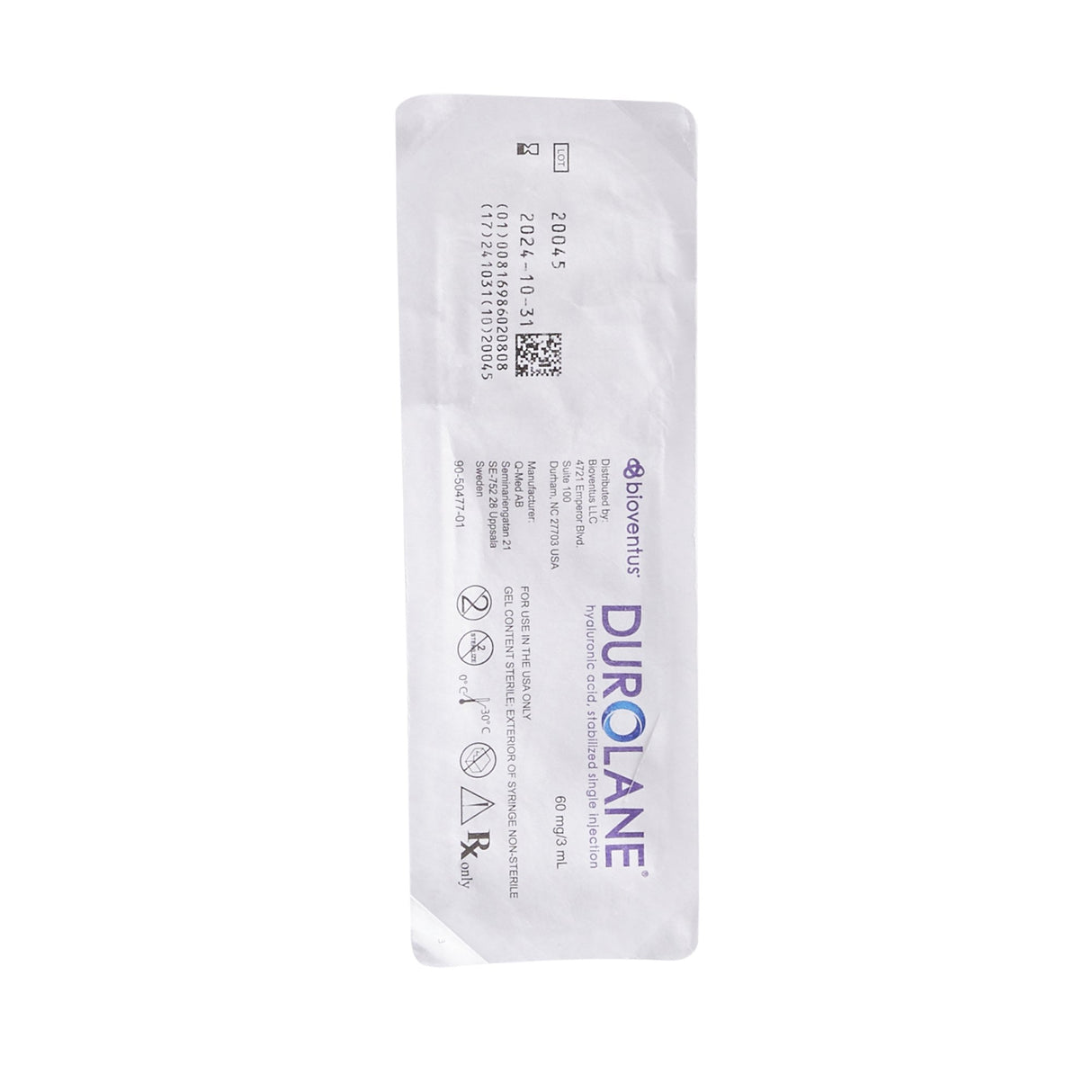 DUROLANE® Hyaluronic Acid 60 mg Injection 3 mL - BeHope