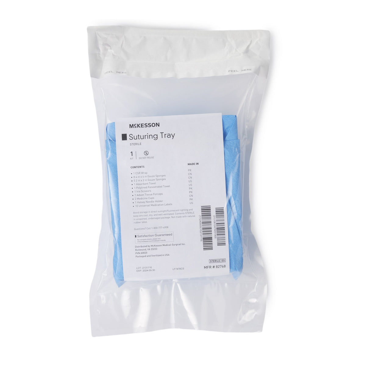 McKesson Comprehensive Suture Tray for Wound Care - BeHope