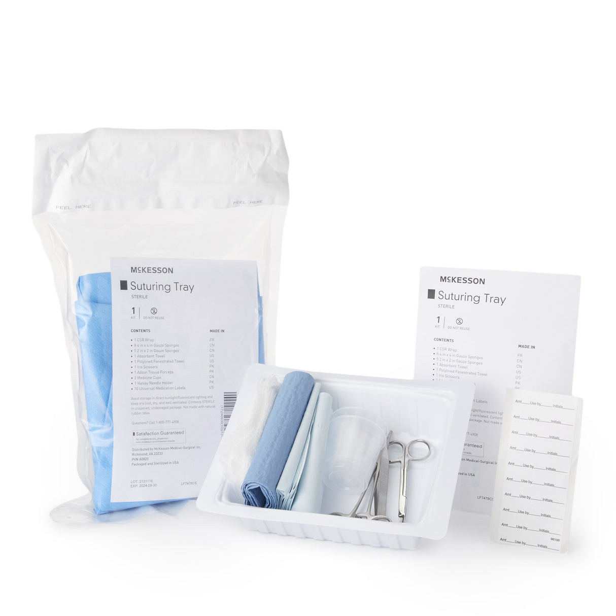 McKesson Comprehensive Suture Tray for Wound Care - BeHope