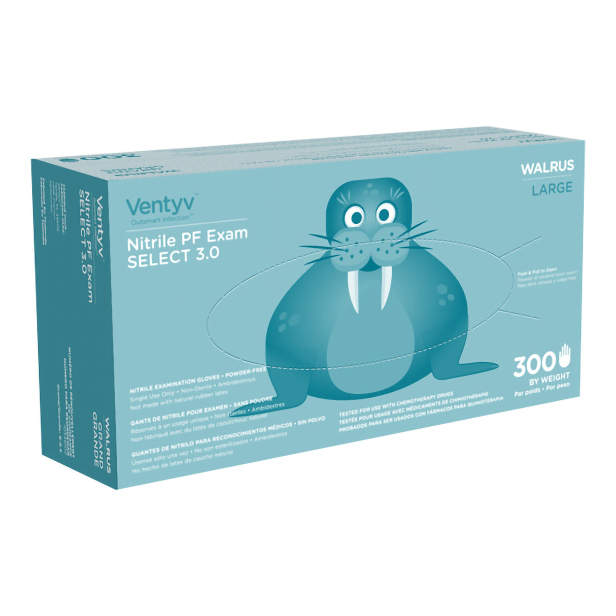 Exam Glove Ventyv® Select 3.0 Walrus Nitrile Powder Free Chemo Tested - BeHope