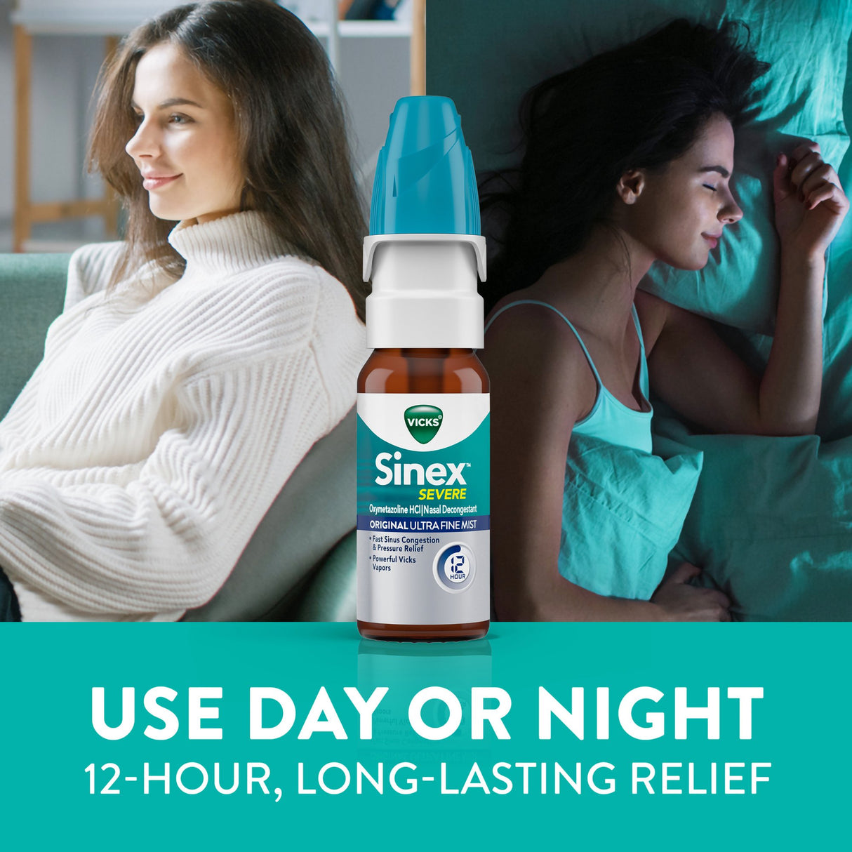 Nasal Decongestant Vicks® Sinex™ Severe 0.05% Nasal Spray 0.5 oz. - BeHope