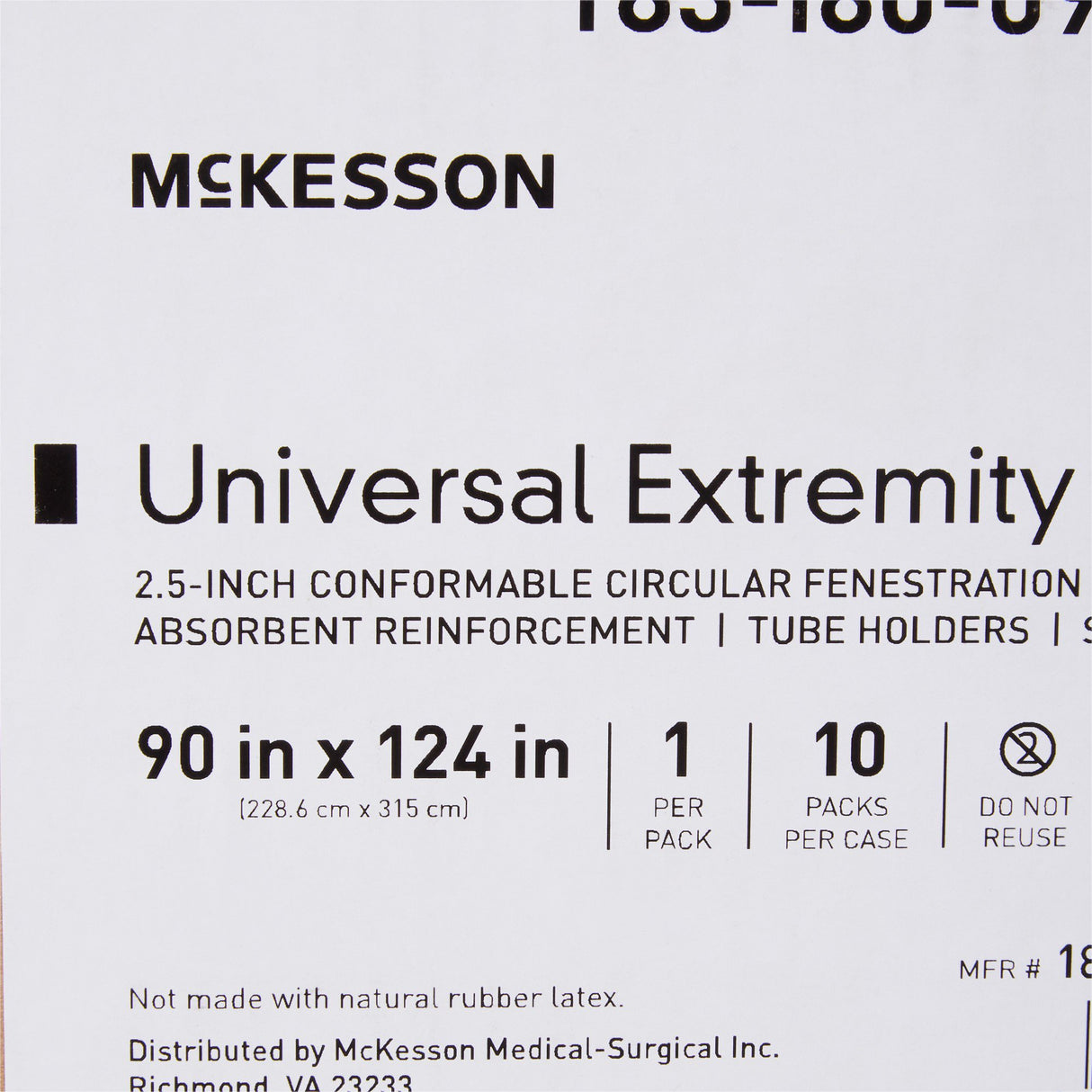 Orthopedic Drape McKesson Universal Extremity Drape 90 W X 124 L Inch Sterile - BeHope