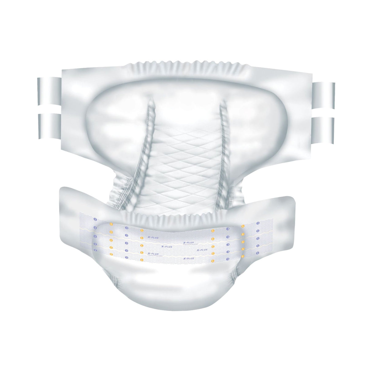 Incontinence Brief Total Dry™ X-Plus Adult Medium Unisex Disposable Heavy Absorbency - BeHope