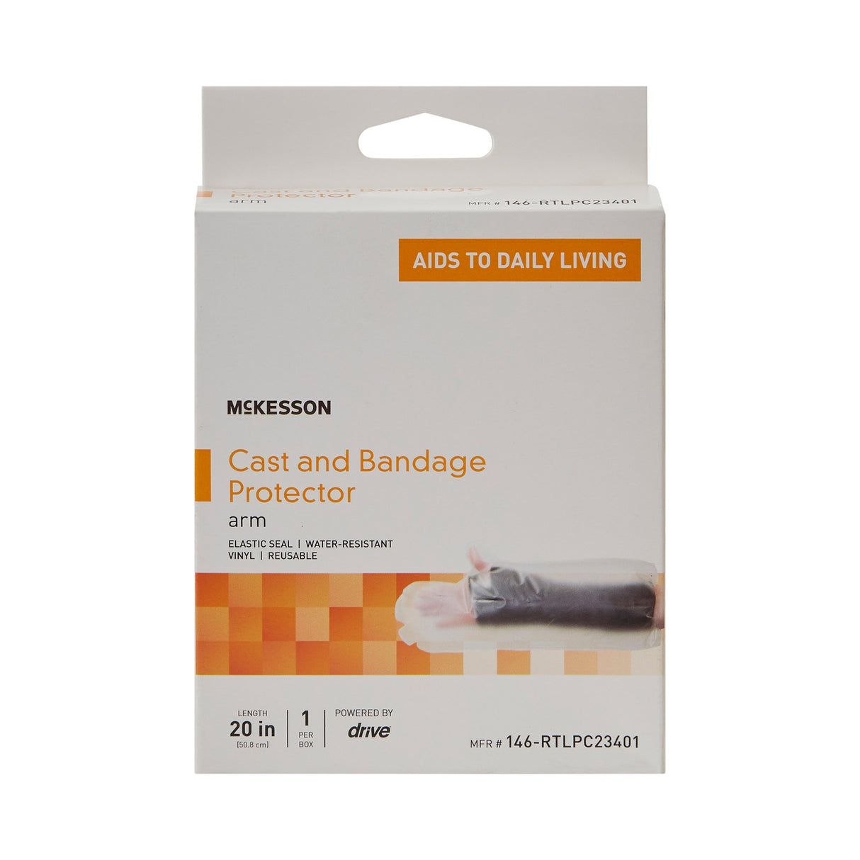 Arm Cast Protector McKesson One Size Fits Most Polyvinyl 20 Inch Length - BeHope