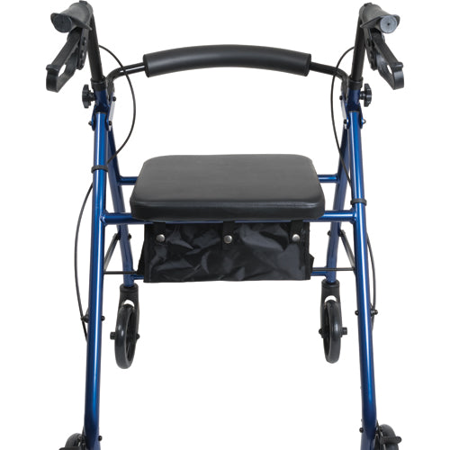 Aluminum Rollator W/loop Brake Blue 4-wheel - BeHope