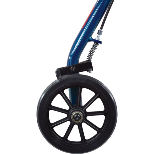 Aluminum Rollator W/loop Brake Blue 4-wheel - BeHope