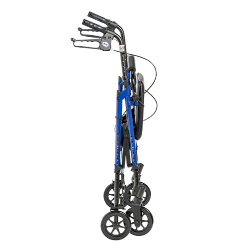 Rollator Aluminum W/adj. Seat Height Blue - BeHope