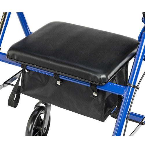Rollator Aluminum W/adj. Seat Height Blue - BeHope