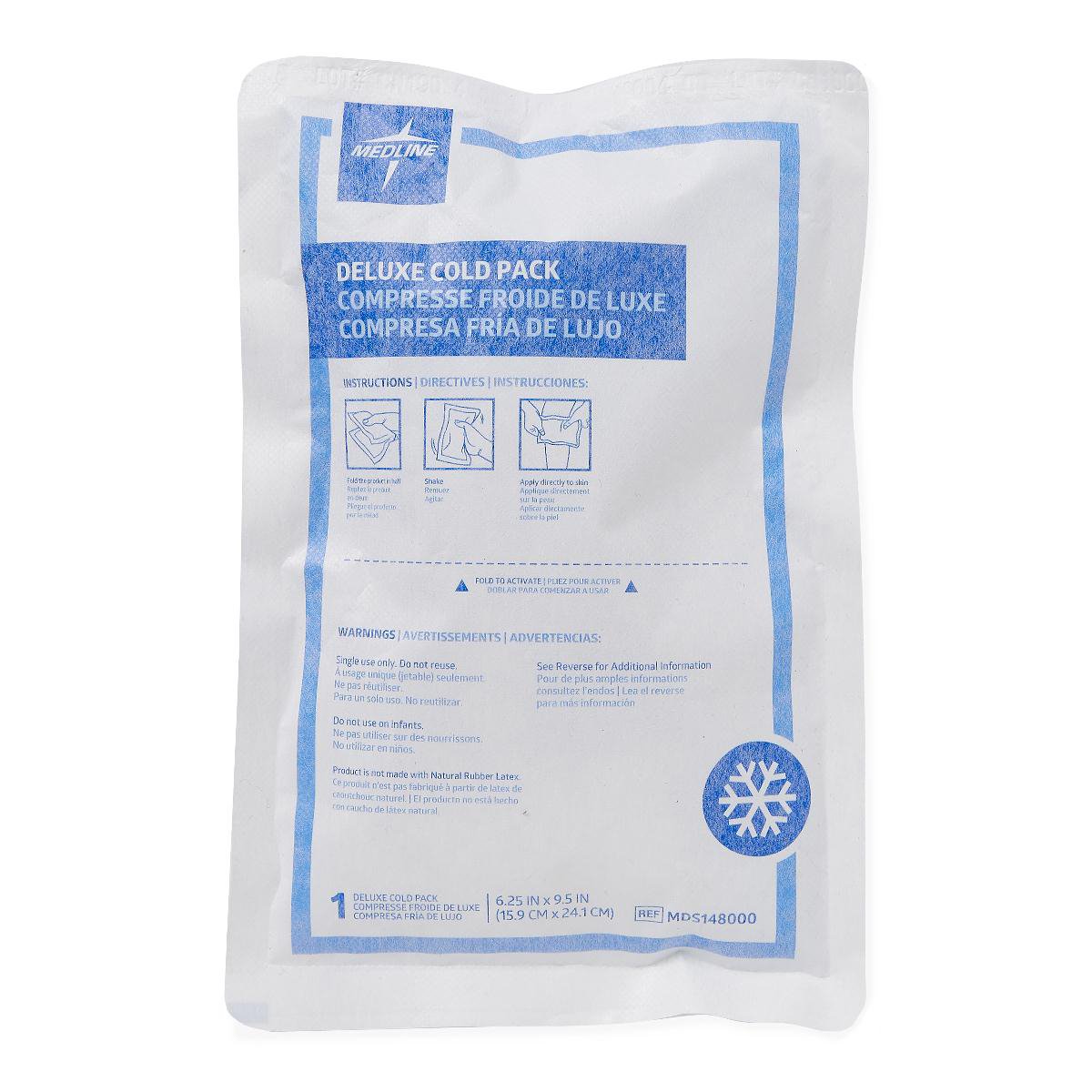 Instant Cold Pack With Cover Medline Deluxe General Purpose Disposable