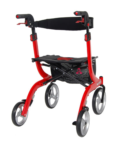 Nitro Rollator Red With 10 Casters - BeHope