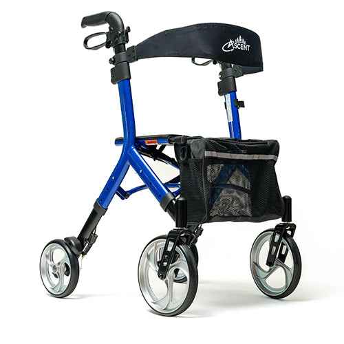 Ascent Euro-style Rollator Cobalt Blue - BeHope