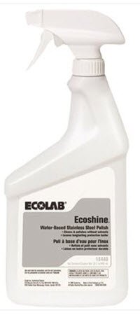Stainless Steel Cleaner Ecoshine Oil Based Trigger Spray Liquid 32 oz. Bottle Scented NonSterile - BeHope