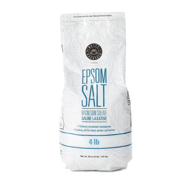 White Mountain Epsom Salt Magnesium Sulfate USP for Soaking Relief - BeHope