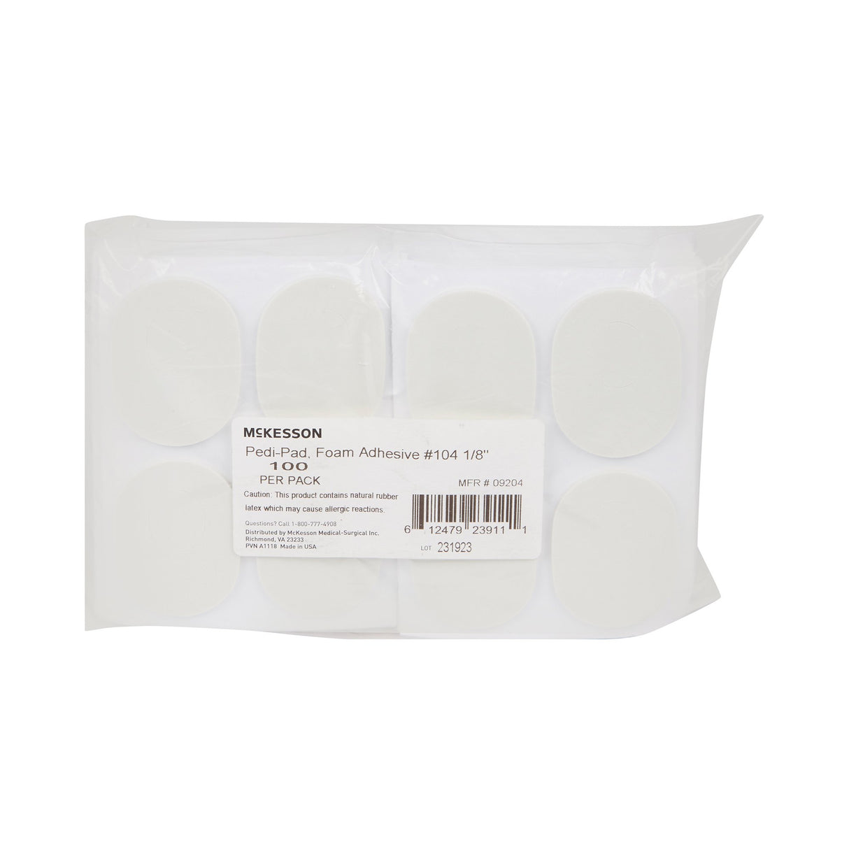 Foot Pad McKesson Pedi-Pad Size 104 Adhesive Backing Foot - BeHope