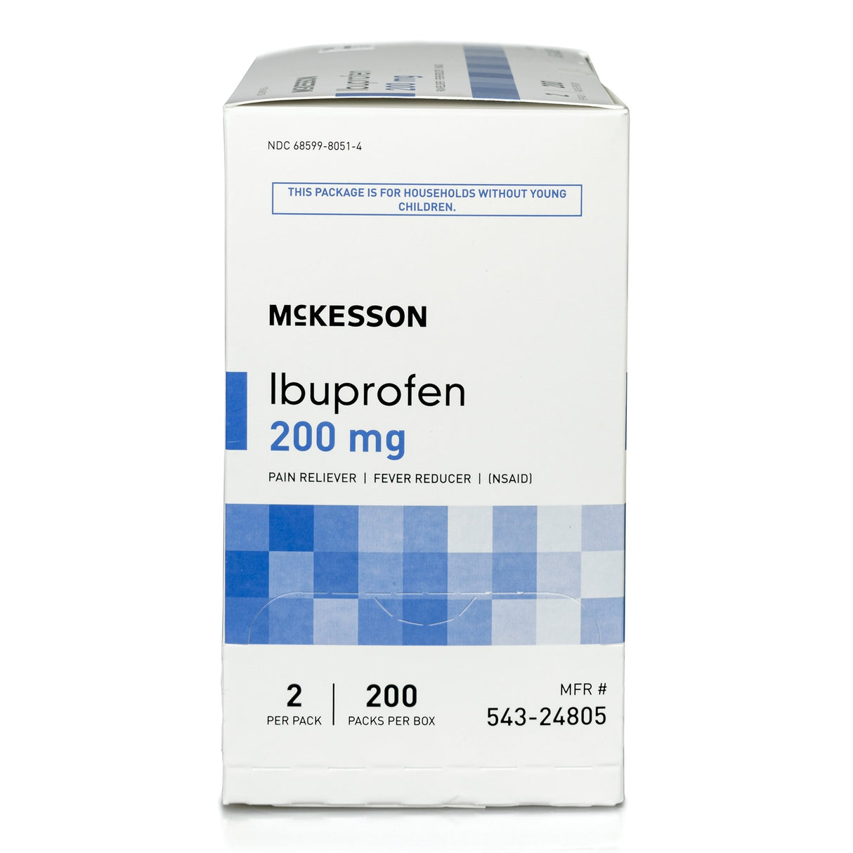 Pain Relief McKesson 200 mg Strength Ibuprofen Unit Dose Tablet 200 per Box - BeHope