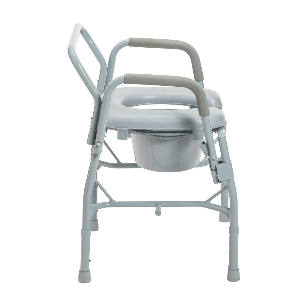 Drop Arm Steel Commode -BeHope