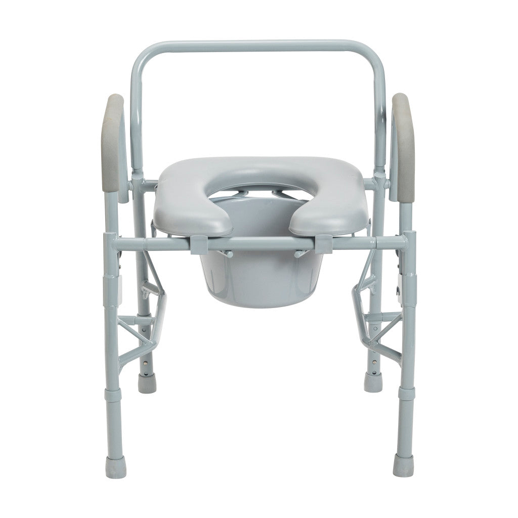 Drop Arm Steel Commode -BeHope