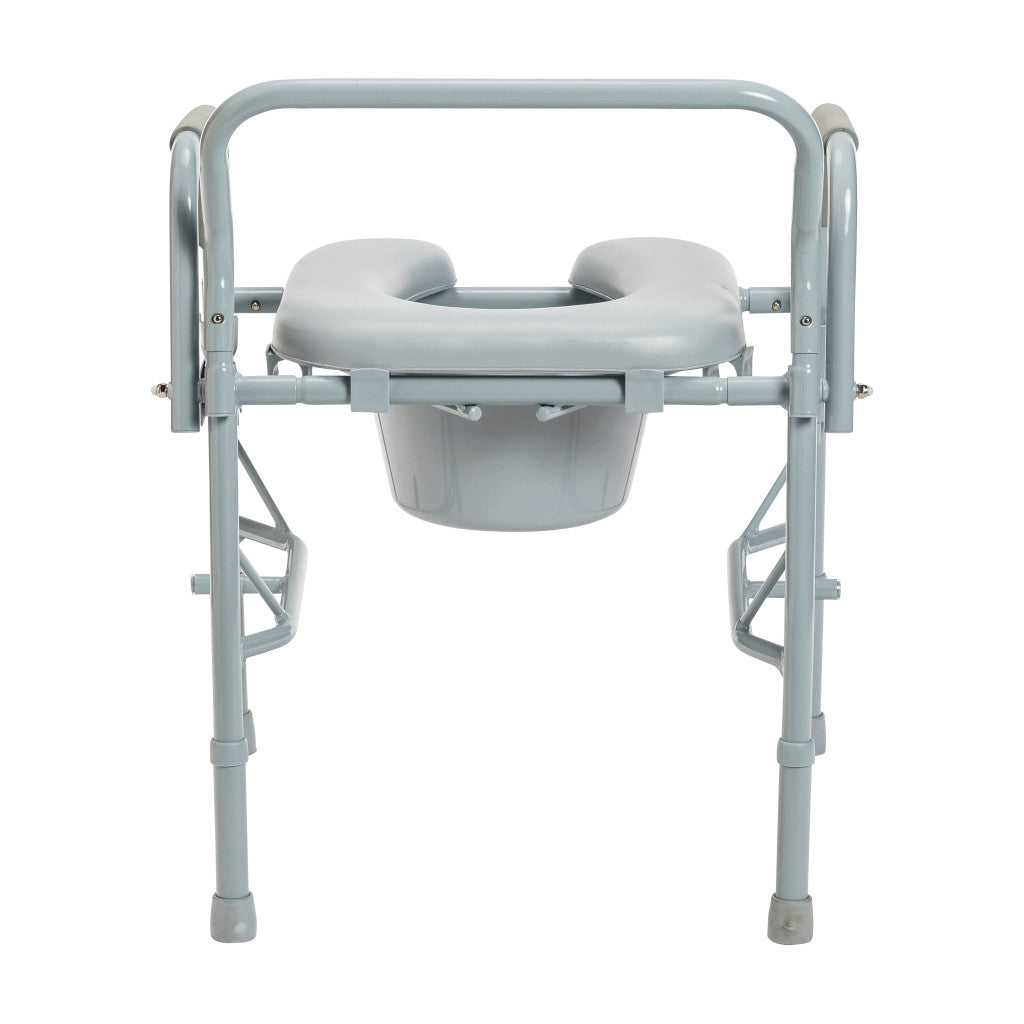 Drop Arm Steel Commode -BeHope