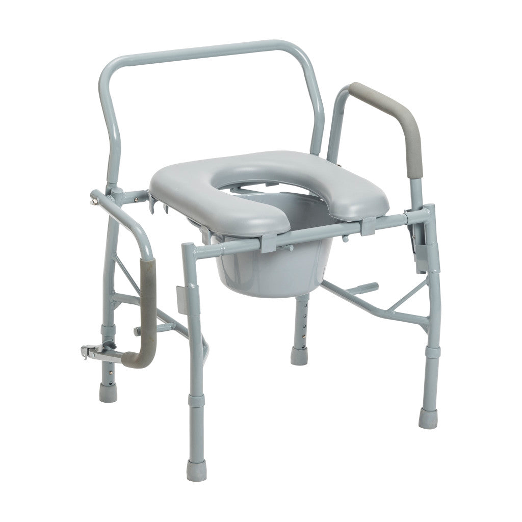 Drop Arm Steel Commode -BeHope