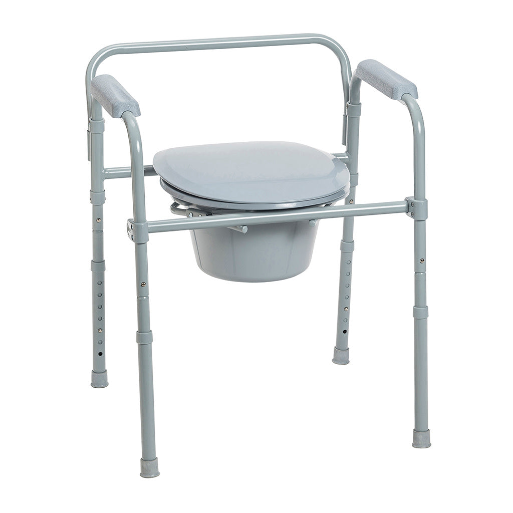 Folding Steel Commode -BeHope