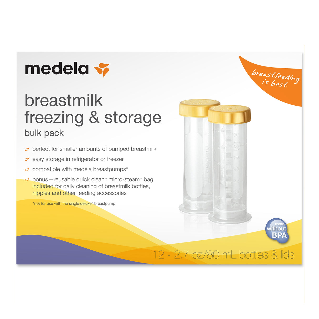 Breast Milk Storage Bottle 2.7 oz. Clear - BeHope