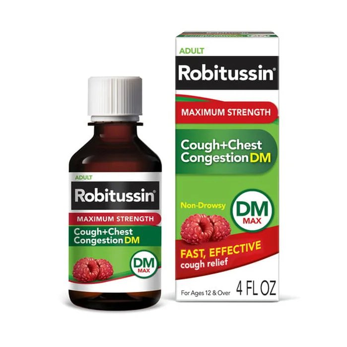 Cold and Cough Relief Robitussin® 200 mg - 10 mg / 5 mL Strength Liquid 4 oz. - BeHope