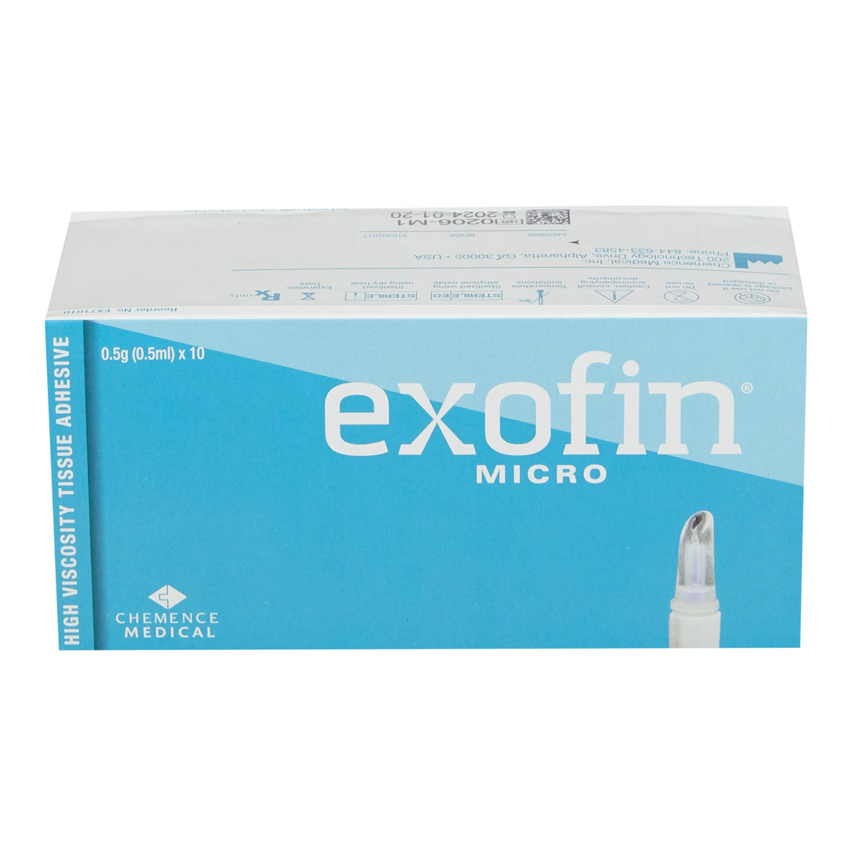 Skin Adhesive Exofin® 0.5 mL High Viscosity Precision Applicator Tip 2-Octyl Cyanoacrylate - BeHope